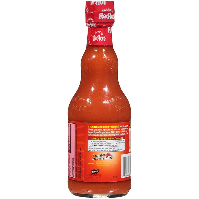 Franks Red Hot Sauce Original 12oz. Hot Sauce Frank's   