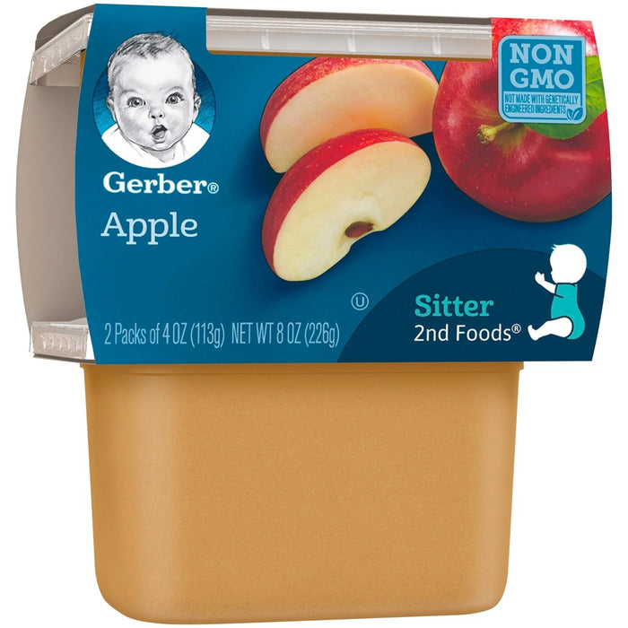 Gerber 2nd Foods Plastic Apples 4oz Pack of 8 / 4oz. Baby Food Gerber   