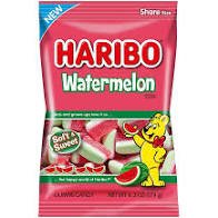 Haribo Gummy Candy Watermelon 4.1oz.  Pack of 12 / 4.1oz. Candy & Chocolate Haribo   