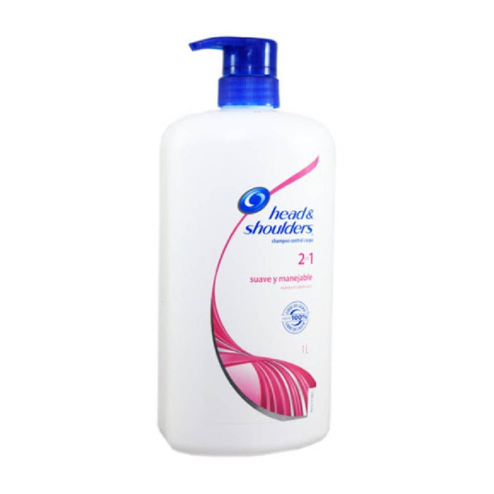 HEAD & SHOULDER  2IN1 SOFT & MANGEA. 1liter with pump. Shampoo & Conditioner HEAD & SHOULDER   