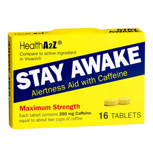 Health A2Z Stay Awake Tablets, 16 Tablets Vitamins & Supplements Health A   