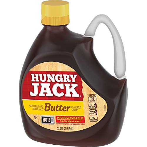 Hungry Jack Butter Flavored Microwaveable Syrup, 27.6 Ounce (Pack of 6) Grocery Hungry Jack   