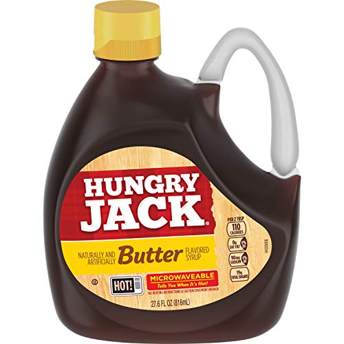 Hungry Jack Butter Flavored Microwaveable Syrup, 27.6 Ounce (Pack of 6) Grocery Hungry Jack   