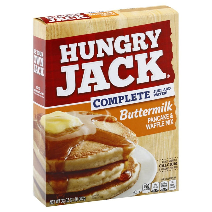 Hungry Jack Pancake Mix Buttermilk 32oz. Full Case  Pack  6 / 32oz. Waffle & Pancake Mixes Hungry Jack   