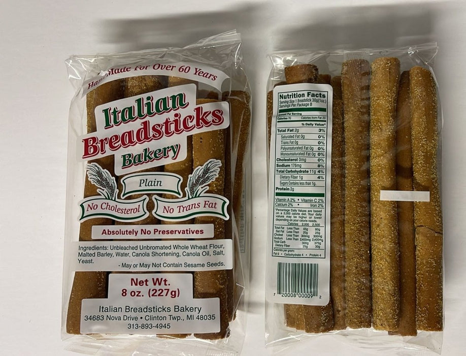 Italian Breadstick Bakery. Italian Crispy Breadsticks 8oz. Breadsticks Italian Breadstick Bakery   