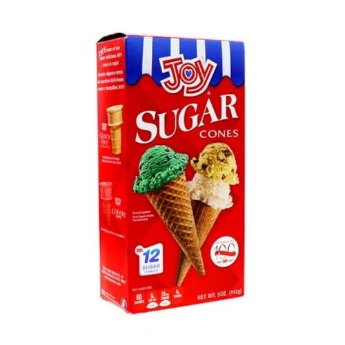 Joy Ice Cream Cones Sugar 12ct.  2 Packs. Ice Cream Cones Joy   