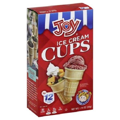 Joy Ice Cream Cups 12ct.  2 Pack. Ice Cream Cones Joy   