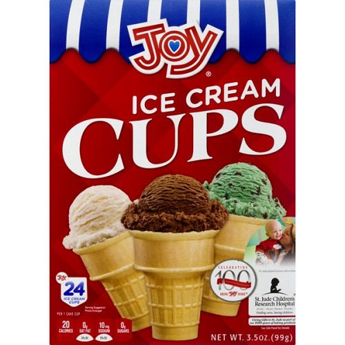 Joy Ice Cream Cups 24ct. 2 Pack. Ice Cream Cones Joy   