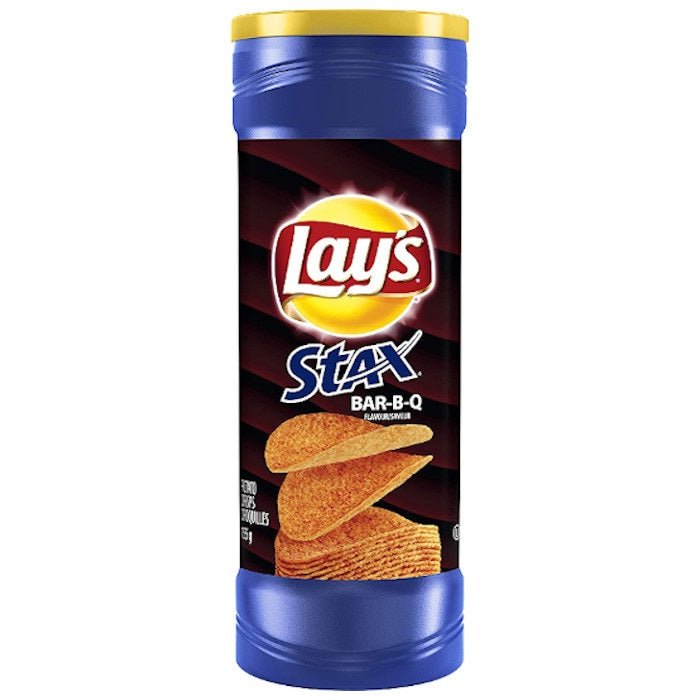 Lays Stax Bbq 5.5oz.  Pack of 17 / 5.5oz. Snack Foods Lay's   