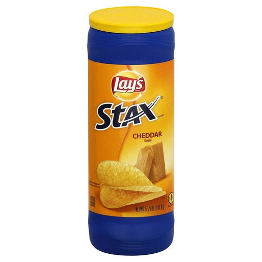 Lays Stax Cheddar 5.5oz. Full Case Pack of 17 / 5.5oz. Snack Foods Lay's   