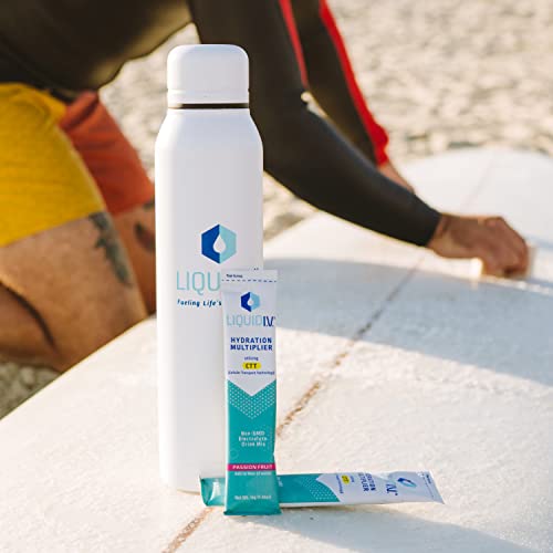 Liquid I.V. Hydration Multiplier - Passion Fruit - Hydration Powder Packets | Electrolyte Drink Mix | Easy Open Single-Serving Stick | Non-GMO | 16 Sticks Baby Drinks Liquid I.V.   
