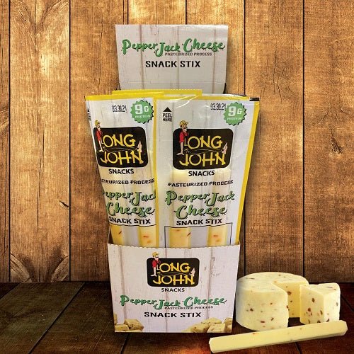 Long John Pepper Jack Cheese 1.5oz. Pack 12 / 1.5oz. Snack Foods Long John   