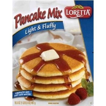 Loretta Pancake Mix Original 14oz. Full Case  Pack12 / 14oz. Waffle & Pancake Mixes Loretta   