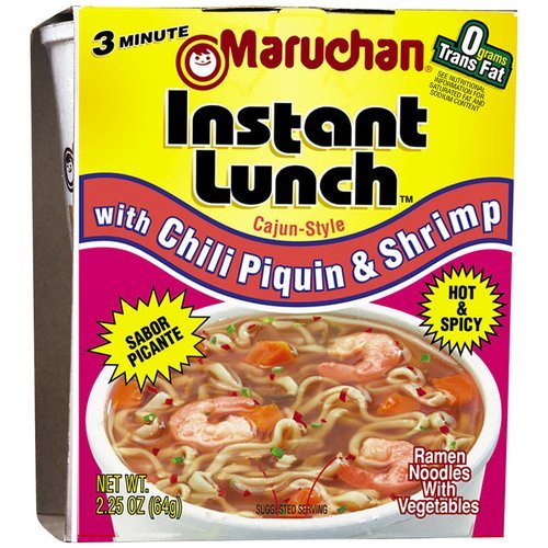 Maruchan Cup Chili Piquin Cajun & Shrimp 2.25oz. Pack 12 / 2.25oz. Pasta & Noodles Maruchan   