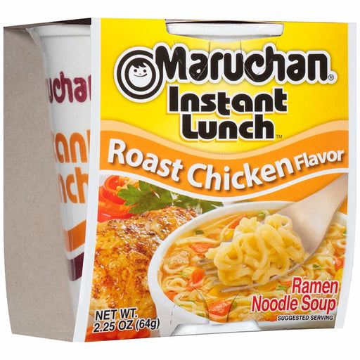 Maruchan Cup Roast Chicken 2.25oz. Full Case  Pack 12 / 2.25oz. Pasta & Noodles Maruchan   