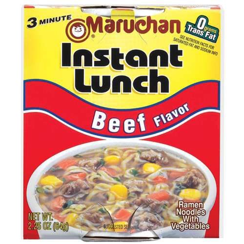 Maruchan PACKAGED_SOUP_AND_STEW Grocery Maruchan Beef 2.25 Ounce (Pack of 24) 