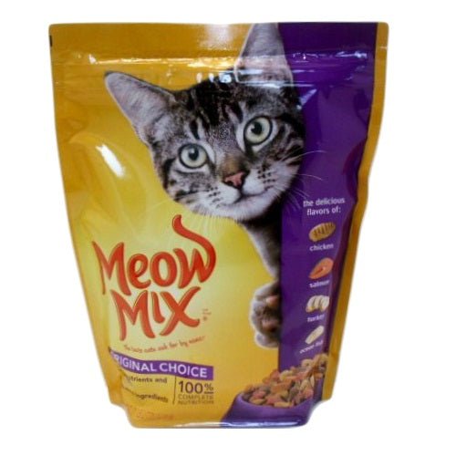 Meow Mix Cat Food Pouch 18oz. Full Case Pack 6 / 18oz. Cat Food Meow Mix   