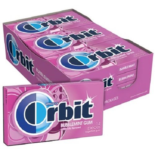 Orbit Gum Bubblemint 14ct.  Pack of 12 / 14ct. Candy & Chocolate Orbit   