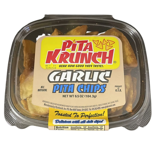 Pita Krunch Garlic Pita Chips 6.5oz. Pita Chips Pita Krunch 1 Pack.  