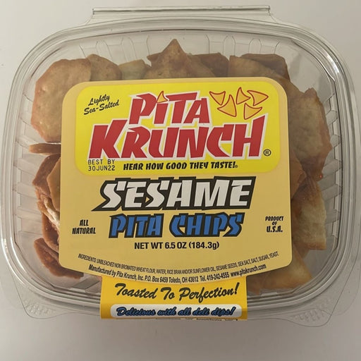 Pita Krunch Sesame Pita Chips 6.5 oz. Pita Chips Pita Krunch 1 Pack.  