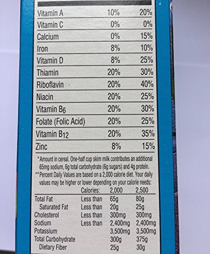 fruity pebbles cereal nutrition facts