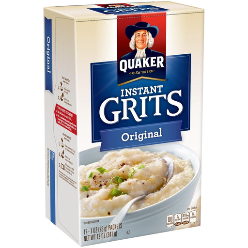 Quaker Instant Grits Original 12oz Pack	12 / 12oz.  Quaker   