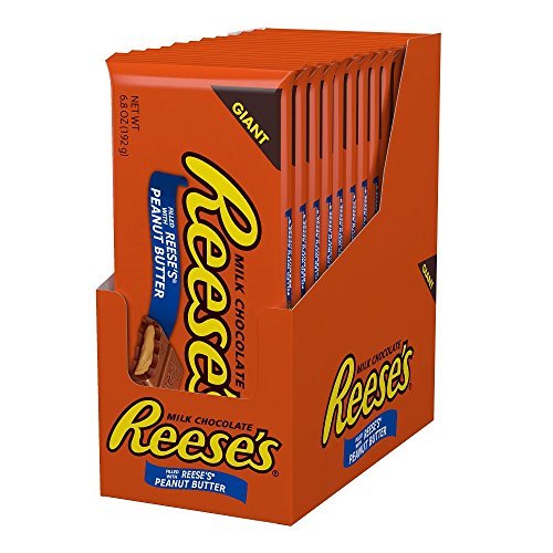 REESE'S Easter Candy, Peanut Butter Milk Chocolate You're Amazing Appreciation Candy Bars Grocery Reese's Reese's Giant Bars (12 pack)  