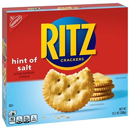 RITZ Hint of Salt Crackers, 13.7 oz Crackers Ritz   