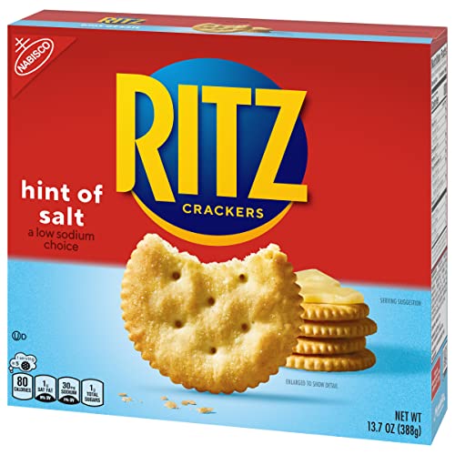 RITZ Hint of Salt Crackers, 13.7 oz Crackers Ritz   