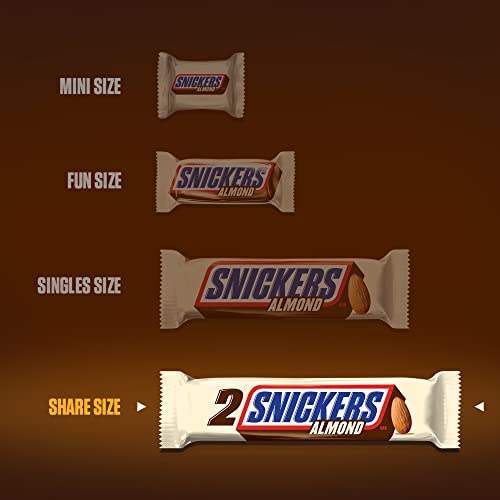 Snickers Almond Fun Size Candy Bars - 10.23-oz. Bag - All City Candy