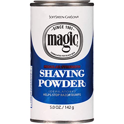 SoftSheen-Carson Magic Razorless Shaving for Men, Regular Strength Shaving Powder, for Normal Beards, formulated for Black Men, Depilatory, Helps Stop Razor Bumps, 5 oz Shaving Powder Soft-Sheen Carson   