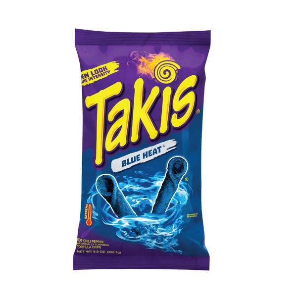 Takis Blue Heat 9.9oz. Full Case  Pack14 / 9.9oz. Snack Foods Takis   