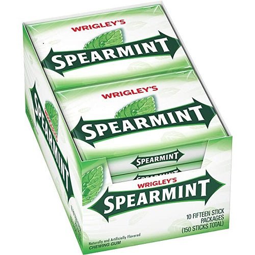 Wrigley Slim Pack Spearmint Gum 15ct. Pack of 10 / 15ct. - The Sumerian  Bread Shop — The Sumerian Bread Shop